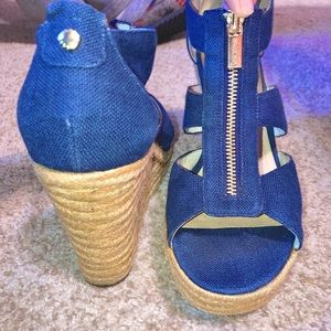 Michael kors wedge navy size 8.5